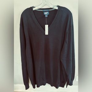 SUPIMA COTTON V NECK SWEATER 3XLT